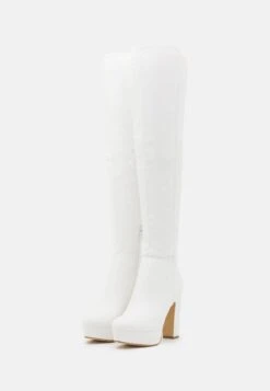 Anna Field Overknee Laarzen - White -Modekledingwinkel 0787991cf3de4493bae540771d91993c