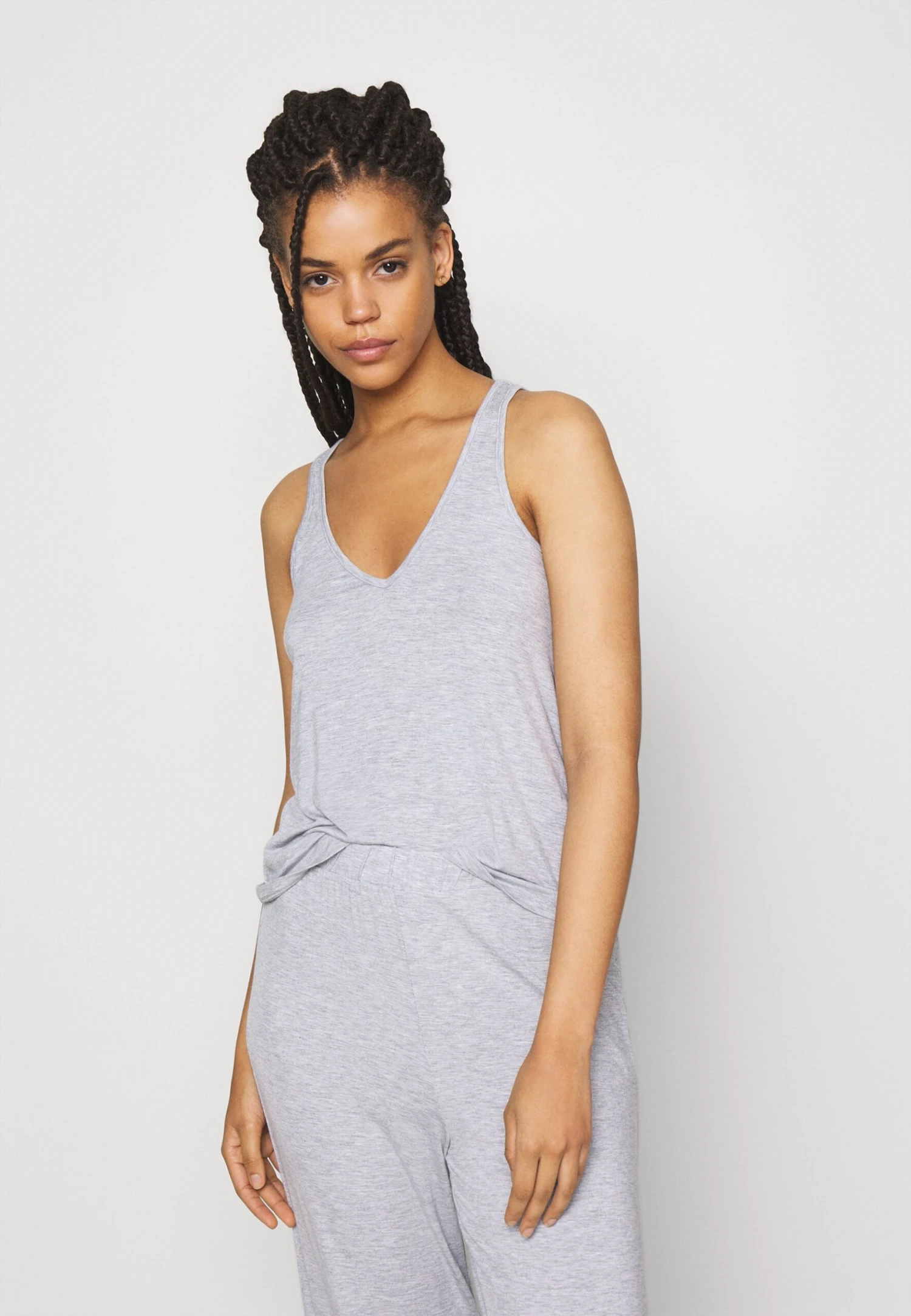 Anna Field 3 Piece Jersey- Pyjama - Mottled Light Grey 7 Anna Field 3 Piece Jersey- Pyjama - Mottled Light Grey - Afbeelding 5