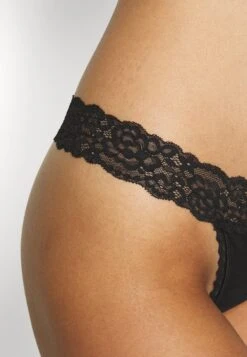 Anna Field 10Pp Cotton And Lace Thong - String - Black -Modekledingwinkel 1e3643c56d2f40289953e14d52bb3ace