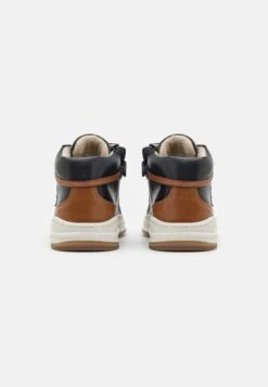 Friboo Leather - Sneakers Hoog - Dark Blue -Modekledingwinkel 2e4d57a511ed4102834e560a2e4219fd