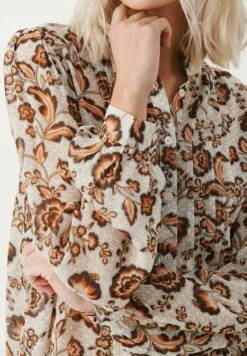 Part Two Viktorine - Overhemdblouse - Koi Japanese Flower Print -Modekledingwinkel 4cc6857efc2c4303a4486d4b463def71