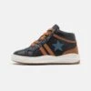 Friboo Leather - Sneakers Hoog - Dark Blue -Modekledingwinkel 679be8cdc2594ea488732364f576029f