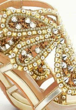 Alma En Pena Burano - Sandalen Met Hoge Hak - Gold -Modekledingwinkel 76a8b91dcf234219bedb7d68900bb19d