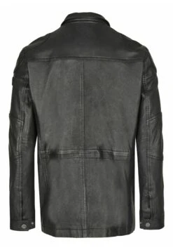 Bugatti Mit Abdeckleiste Und Stehkragen - Leren Jas - Schwarz -Modekledingwinkel 839e557a797f4bbcb577d3ab3b9d94f3