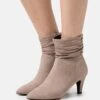 Korte Laarzen - Taupe -Modekledingwinkel 873eb98143da4d2c90eec3908a97990e