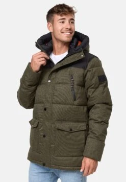 Indicode Jeans Krem - Winterjas - Army -Modekledingwinkel 881099db869646f6a00bacf43a270157