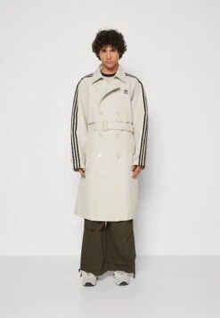 Adidas Originals 3 Stripe Coat Unisex - Trenchcoat - Beige