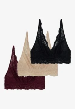 Anna Field 3 Pack - Bustier - Black/Beige/Dark Red -Modekledingwinkel 938aa42549cf49f2814d4d05d6c7bc9f