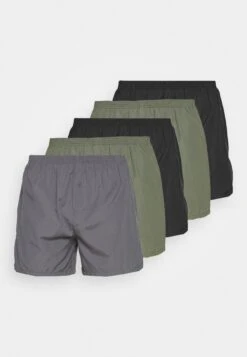 Pier One 5 Pack - Boxershort - Black/Khaki/Dark Grey -Modekledingwinkel aabf1b6cd2d84a338064454393e5f372