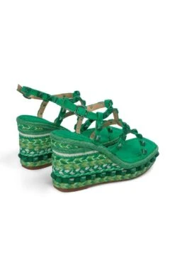 Alma En Pena Zavala - Sandalen Met Sleehak - Verde Oscuro 7 Alma En Pena Zavala - Sandalen Met Sleehak - Verde Oscuro -Modekledingwinkel add656f46e0d4976a8ecb68b8021a5d5