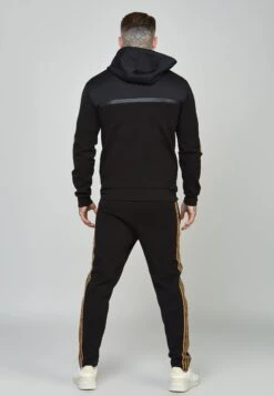 SikSilk Tape Zip Thru - Sweater Met Rits - Black -Modekledingwinkel b0f42f4733d04e6aa3fca0c176a55804