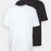 YOURTURN 2 Pack Unisex - T-Shirt Basic - Black/White -Modekledingwinkel b383217157c14aa8bd1cb759b42b8d88