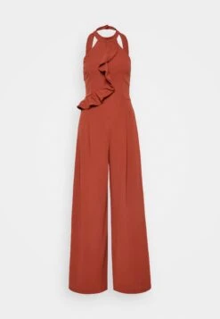 Wal G Penelope Frill - Jumpsuit - Burnt Orange -Modekledingwinkel b5cb881c2e494d82afb3d891575c9a1b