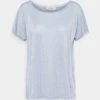 Mos Mosh Kay Tee - T-Shirt Basic - Bel Air Blue -Modekledingwinkel c467e2a3ee76422fa0b8444eb656d4d6