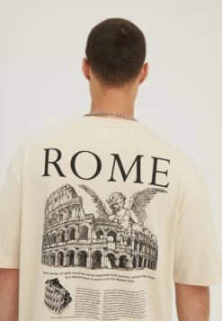 YOURTURN Rome Tee Unisex - T-Shirt Print - Mottled Light Brown -Modekledingwinkel c774f4903f4a4a26b535e119279a3abe