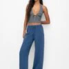 PULL & BEAR Flowing Faded - Broek - Blue -Modekledingwinkel c9c29ef4d36640db9f867952b20662c5