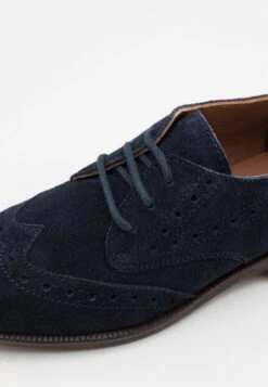 Friboo Leather - Veterschoenen - Dark Blue -Modekledingwinkel cd5f38bcb0c846e59b7e5a210efe156a