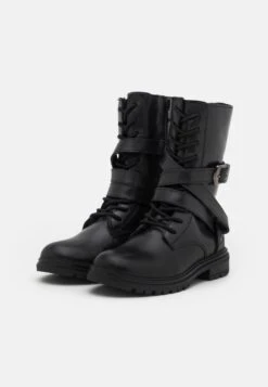 Friboo Leather - Veterlaarzen - Black -Modekledingwinkel d514d654e2bc45a3bfa4e0f76b278218