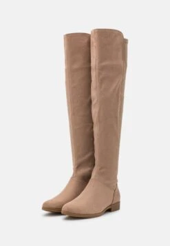 Anna Field Overknee Laarzen - Beige -Modekledingwinkel dd189346b0de44f78790627022fbaa66