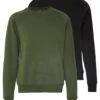 Pier One 2 Pack - Sweater - Khaki/Black -Modekledingwinkel de12feccbd1e47b3bbcb87b59c3bd67a