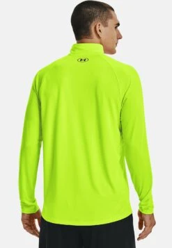 Under Armour Tech 1/2 Zip - Longsleeve - Lime Surge -Modekledingwinkel e7a2eb8fab4c40709d1ecbb09fcab60c