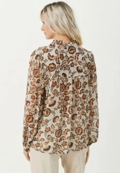 Part Two Viktorine - Overhemdblouse - Koi Japanese Flower Print -Modekledingwinkel f116128f20944e8faf86de97f9f938e2